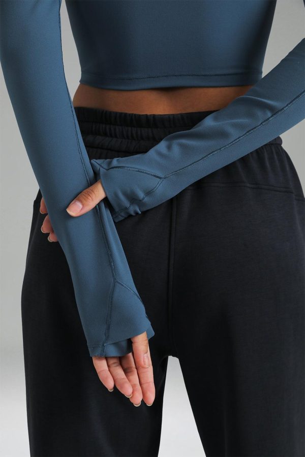 Dreamlux Long Sleeve Cropped Workout Shirts - Image 10