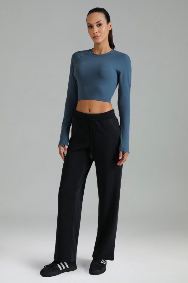 Dreamlux Long Sleeve Cropped Workout Shirts - Image 6