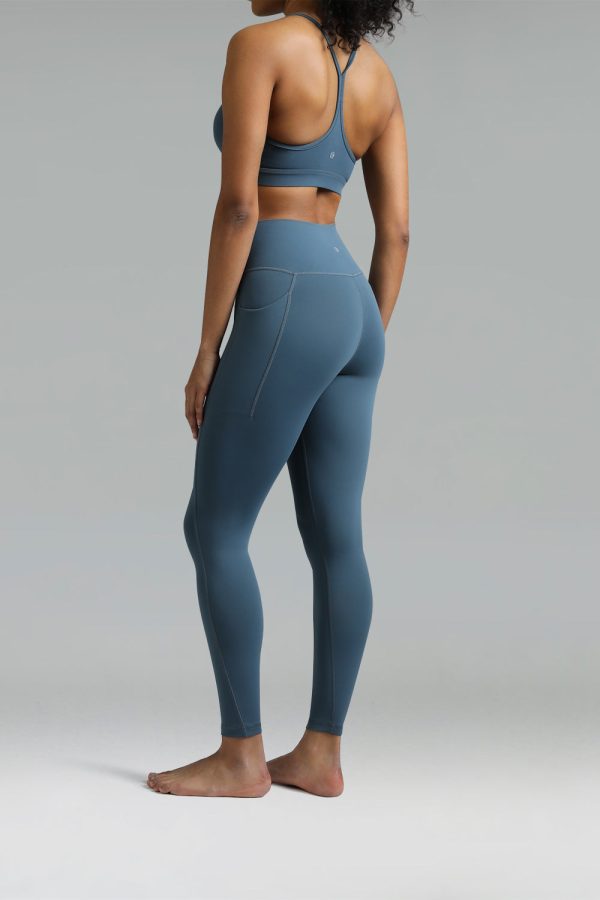 Dreamlux High Waisted No Front Seam Workout 7/8 Leggings w/Pockets - Image 23