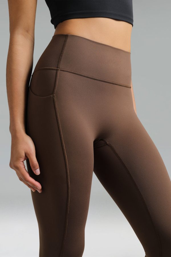 Dreamlux High Waisted No Front Seam Workout 7/8 Leggings w/Pockets - Image 19