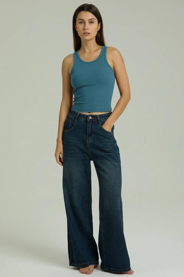 Dreamlux Ribbed with Built-in Shelf Bra Tank - Image 40