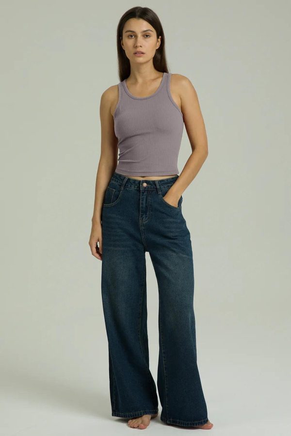Dreamlux Ribbed with Built-in Shelf Bra Tank - Image 36