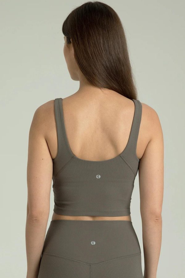 Dreamlux Ribbed V-Neck Cropped Tank - Image 16