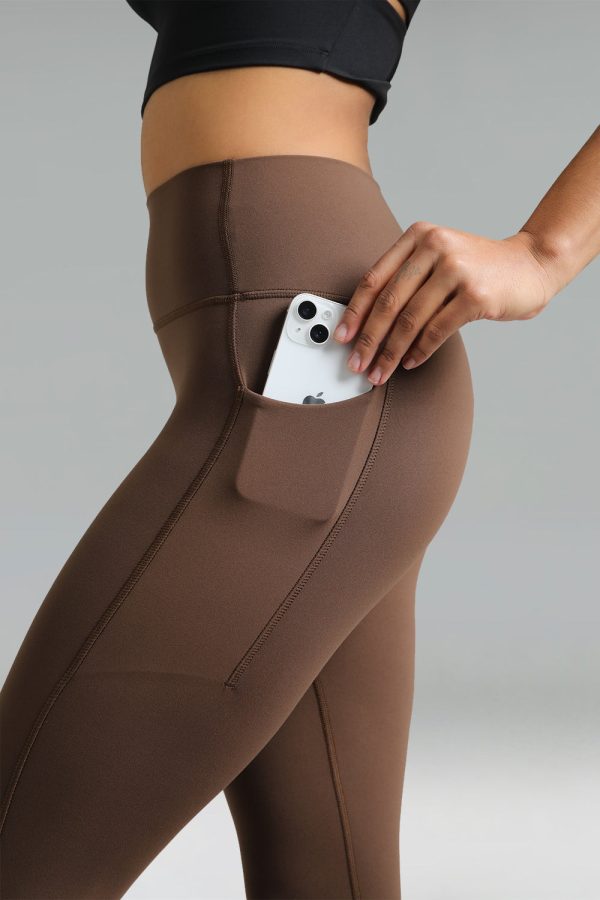 Dreamlux High Waisted No Front Seam Workout 7/8 Leggings w/Pockets - Image 18