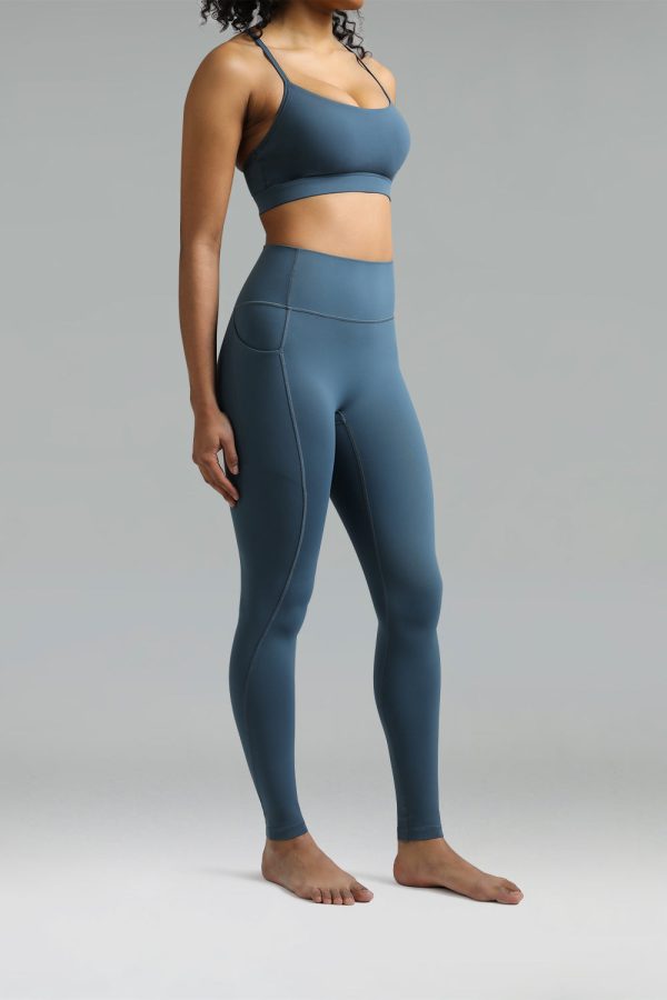 Dreamlux High Waisted No Front Seam Workout Full Length Leggings 28 w/Pockets - Image 10