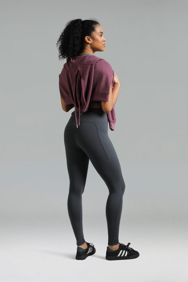 Dreamlux High Waisted No Front Seam Workout Full Length Leggings 28 w/Pockets - Image 4
