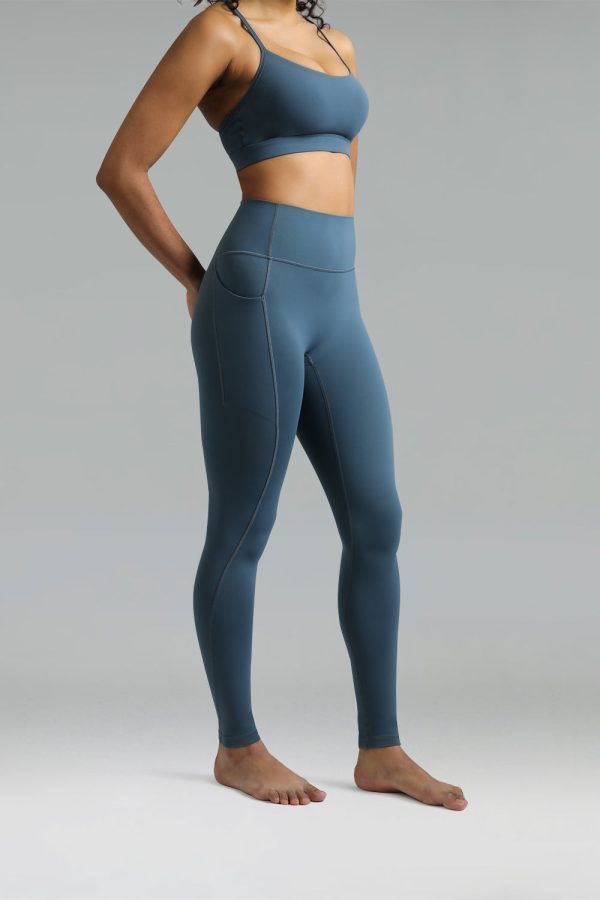 Dreamlux High Waisted No Front Seam Workout Full Length Leggings 28 w/Pockets - Image 13