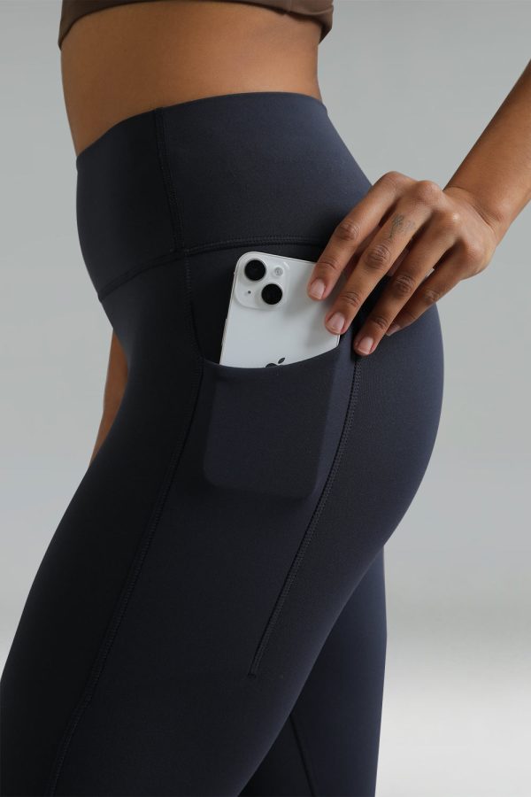 Dreamlux High Waisted No Front Seam Workout 7/8 Leggings w/Pockets - Image 14