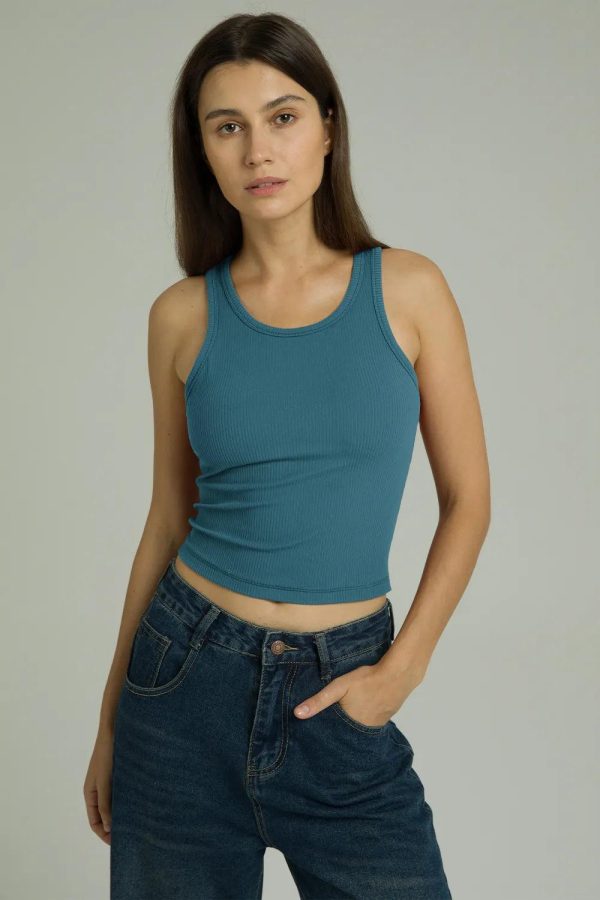 Dreamlux Ribbed with Built-in Shelf Bra Tank - Image 37
