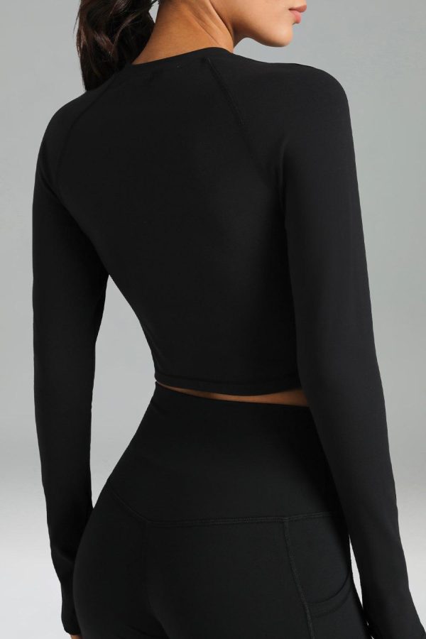 Dreamlux Long Sleeve Cropped Workout Shirts - Image 4