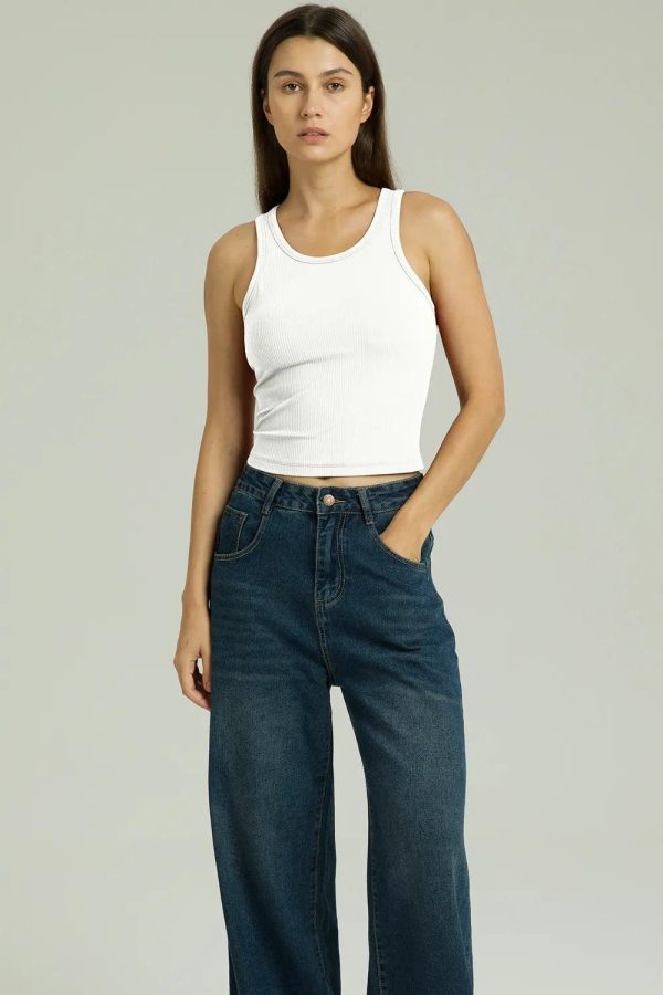 Dreamlux Ribbed with Built-in Shelf Bra Tank - Image 28