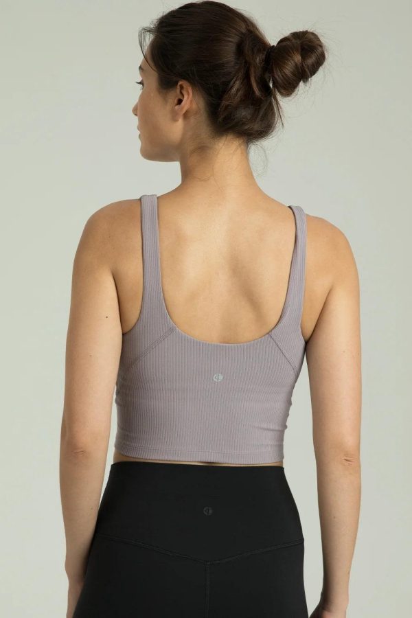 Dreamlux Ribbed V-Neck Cropped Tank - Image 19