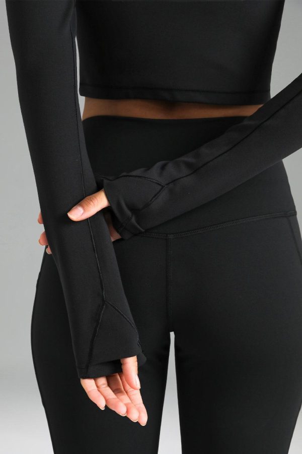 Dreamlux Long Sleeve Cropped Workout Shirts - Image 5