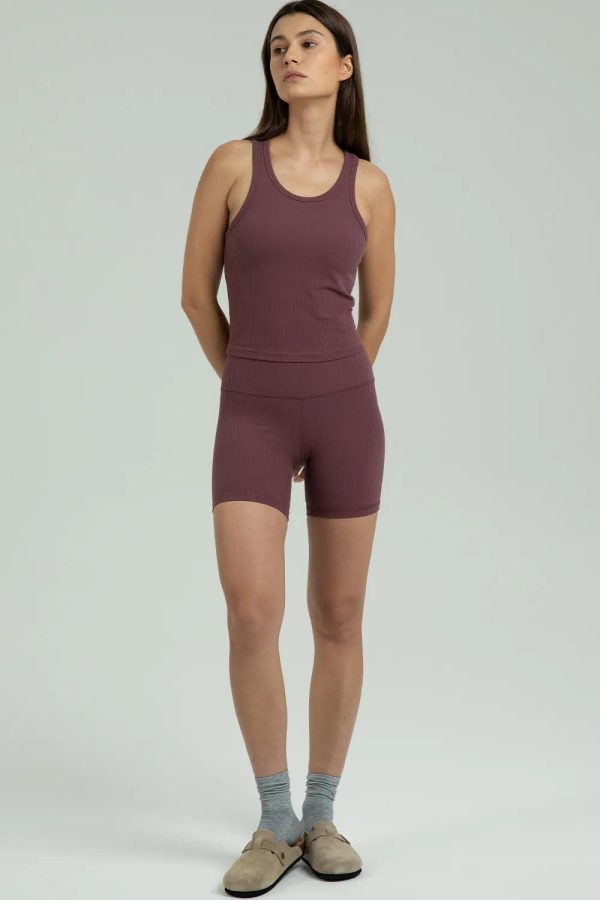 Dreamlux Ribbed with Built-in Shelf Bra Tank - Image 12