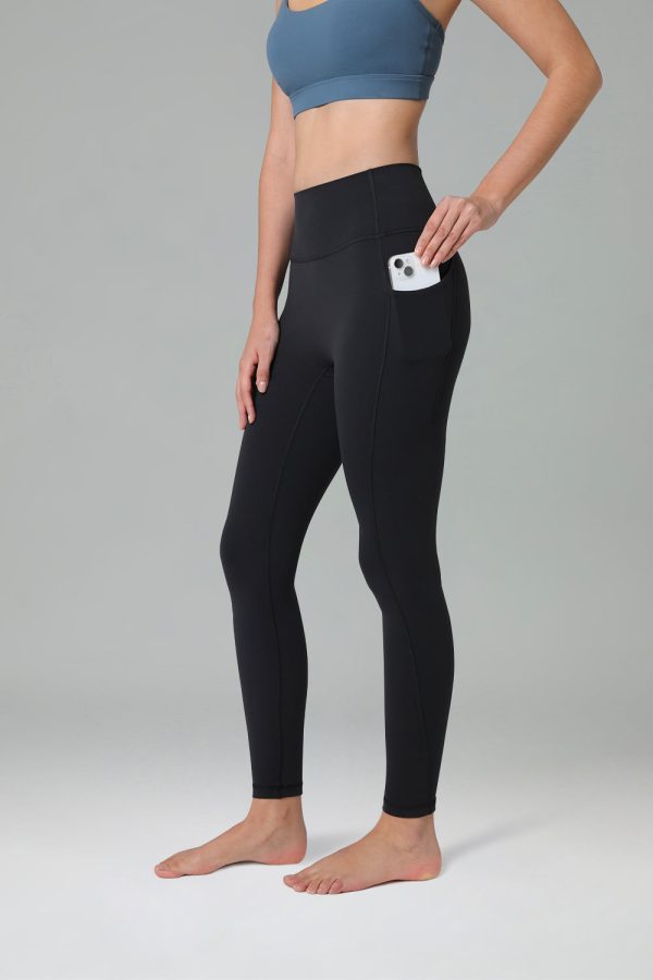 Dreamlux High Waisted No Front Seam Workout 7/8 Leggings w/Pockets - Image 7
