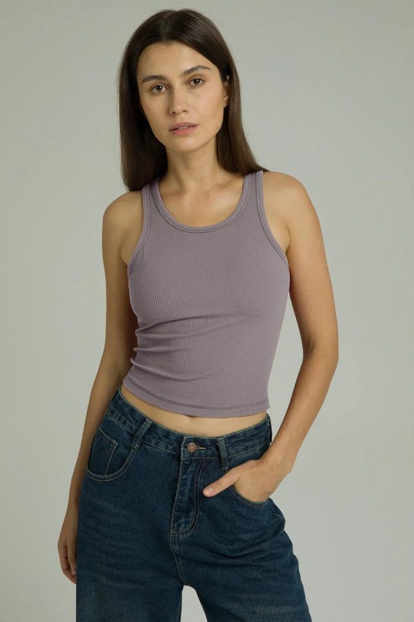 Dreamlux Ribbed with Built-in Shelf Bra Tank - Image 33