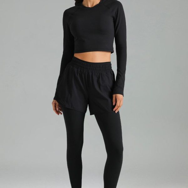 Dreamlux Long Sleeve Cropped Workout Shirts Dreamlux Long Sleeve Cropped Workout Shirts