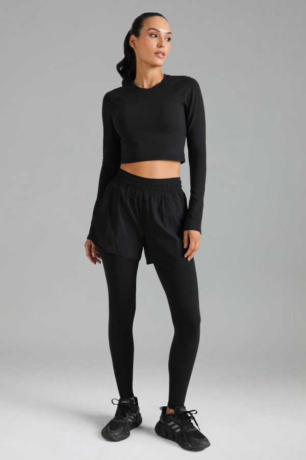 Dreamlux Long Sleeve Cropped Workout Shirts