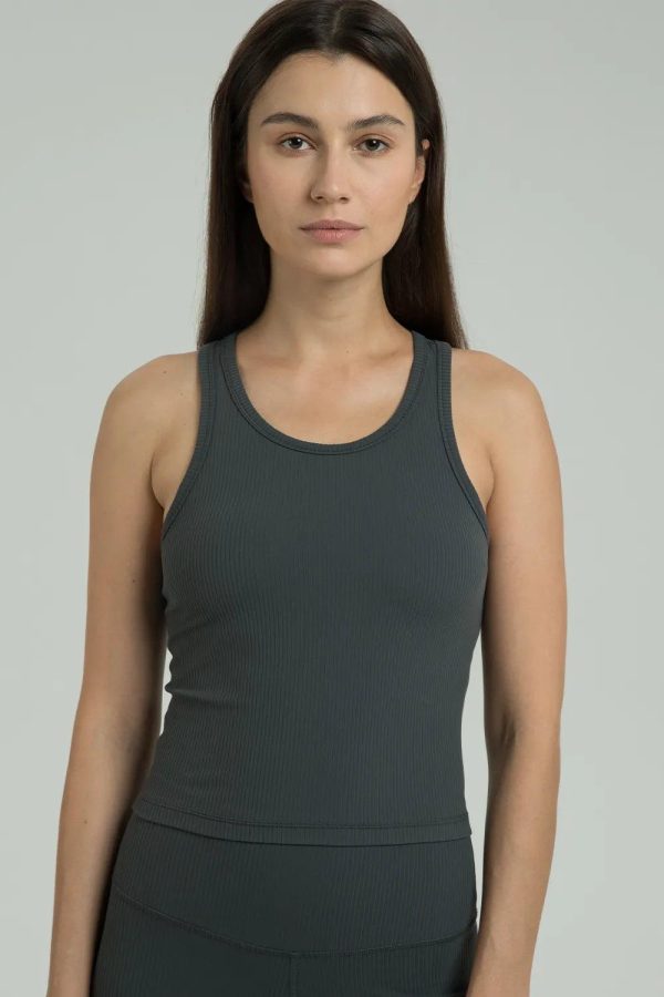 Dreamlux Ribbed with Built-in Shelf Bra Tank - Image 17
