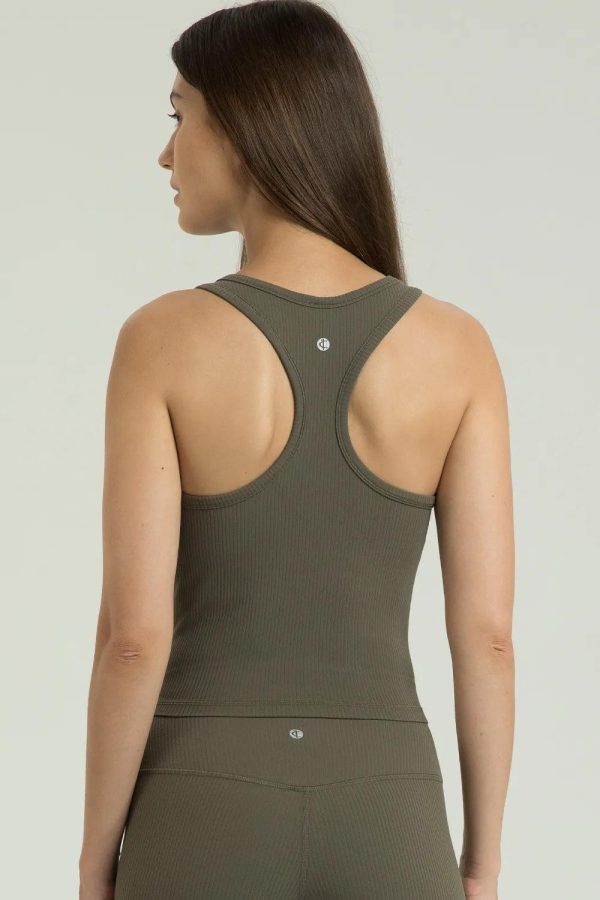 Dreamlux Ribbed with Built-in Shelf Bra Tank - Image 22