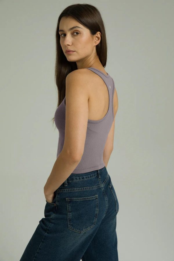 Dreamlux Ribbed with Built-in Shelf Bra Tank - Image 34